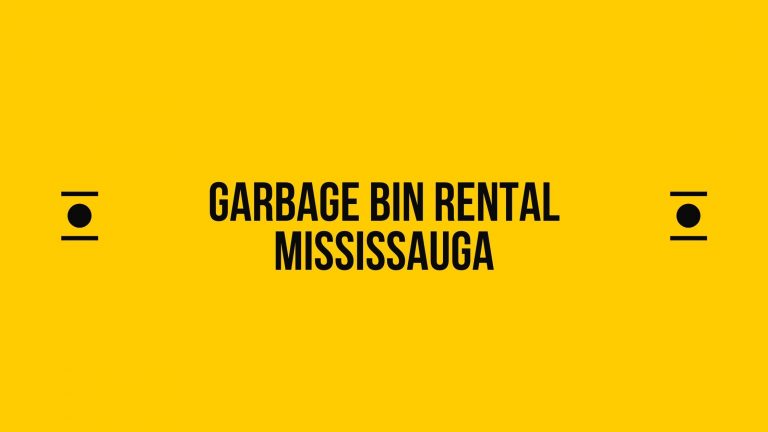 Garbage Bin Rental Mississauga