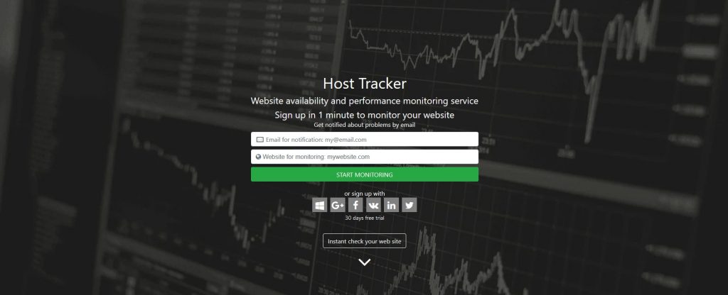 Website availability and performance monitoring service