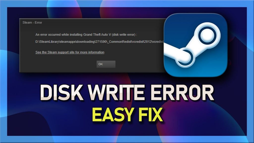 Fix Steam Disk Write Error